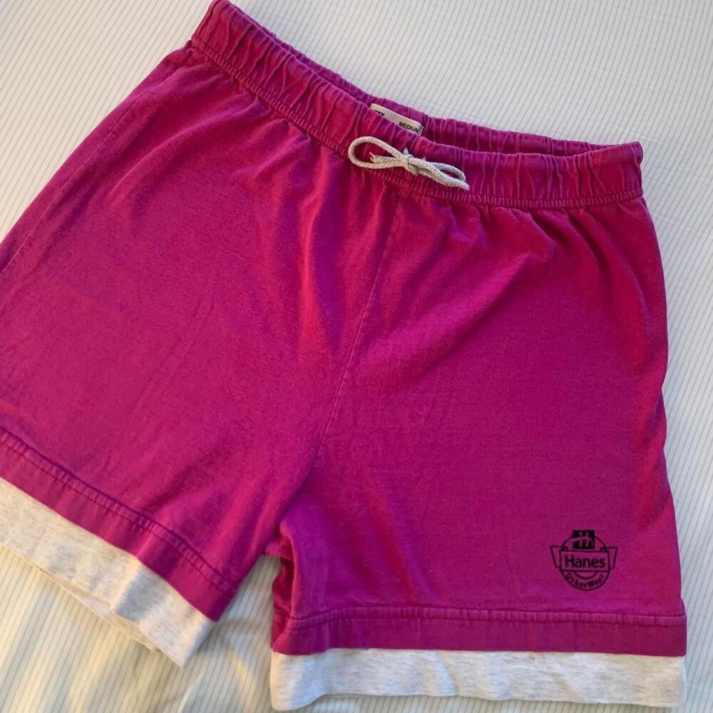 Hanes Women's Pink and Purple Shorts